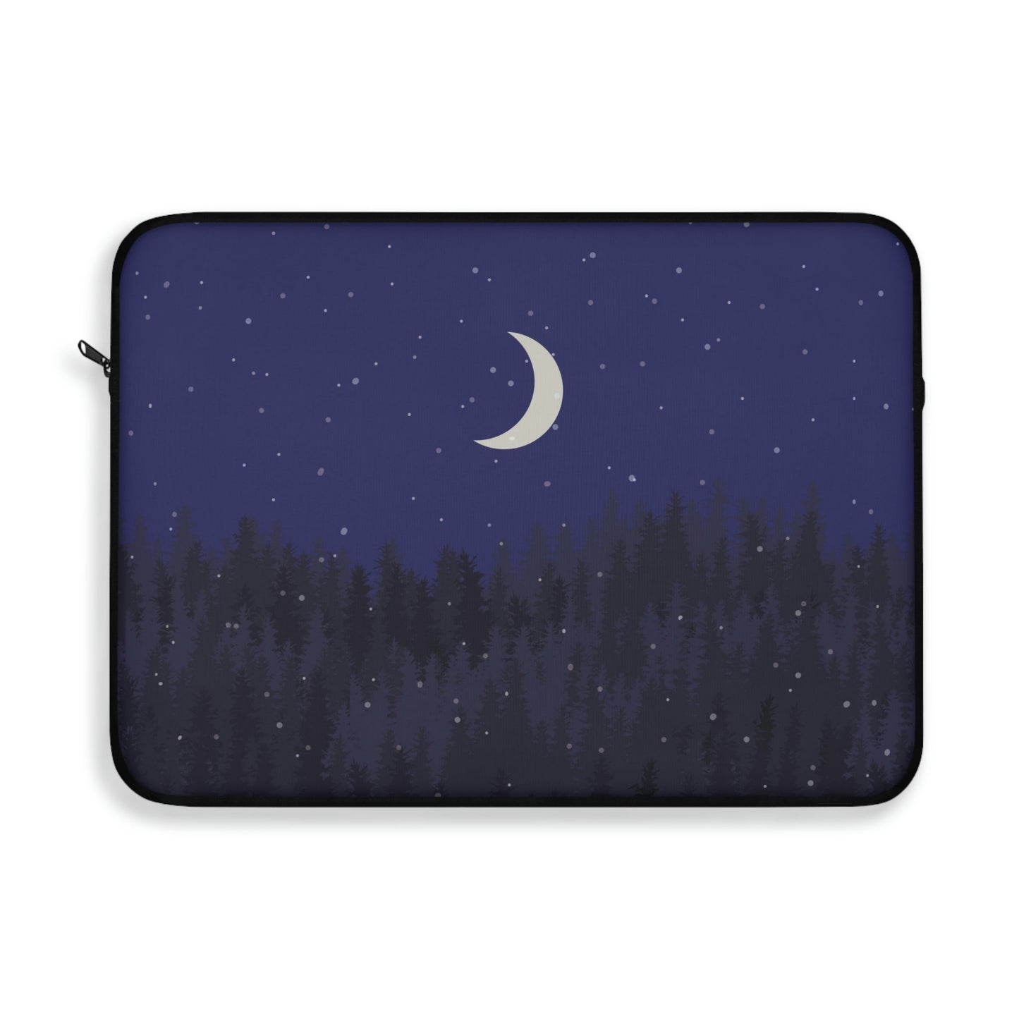 Winter Forest Moon Nature Modern Art Laptop Sleeve Ichaku [Perfect Gifts Selection]