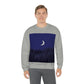 Winter Forest Moon Nature Modern Art Unisex Heavy Blend™ Crewneck Sweatshirt Ichaku [Perfect Gifts Selection]