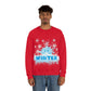 Winter Frost Snowflake Blue Slogan Unisex Heavy Blend™ Crewneck Sweatshirt Ichaku [Perfect Gifts Selection]