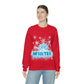 Winter Frost Snowflake Blue Slogan Unisex Heavy Blend™ Crewneck Sweatshirt Ichaku [Perfect Gifts Selection]