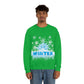 Winter Frost Snowflake Blue Slogan Unisex Heavy Blend™ Crewneck Sweatshirt Ichaku [Perfect Gifts Selection]