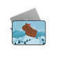 Winter Mountain Capybara Wild Cute Funny Anime Art Cartoon Laptop Sleeve Ichaku [Perfect Gifts Selection]