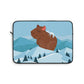 Winter Mountain Capybara Wild Cute Funny Anime Art Cartoon Laptop Sleeve Ichaku [Perfect Gifts Selection]