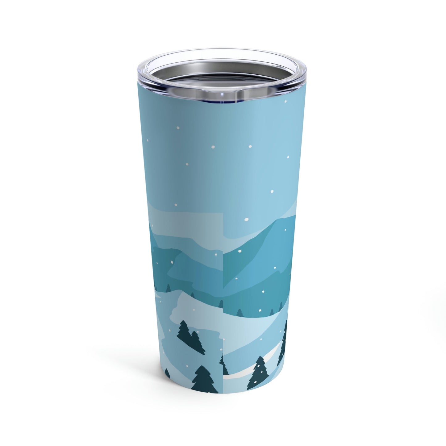 Winter Mountain Capybara Wild Cute Funny Anime Art Cartoon Stainless Steel Hot or Cold Vacuum Tumbler 20oz Ichaku [Perfect Gifts Selection]