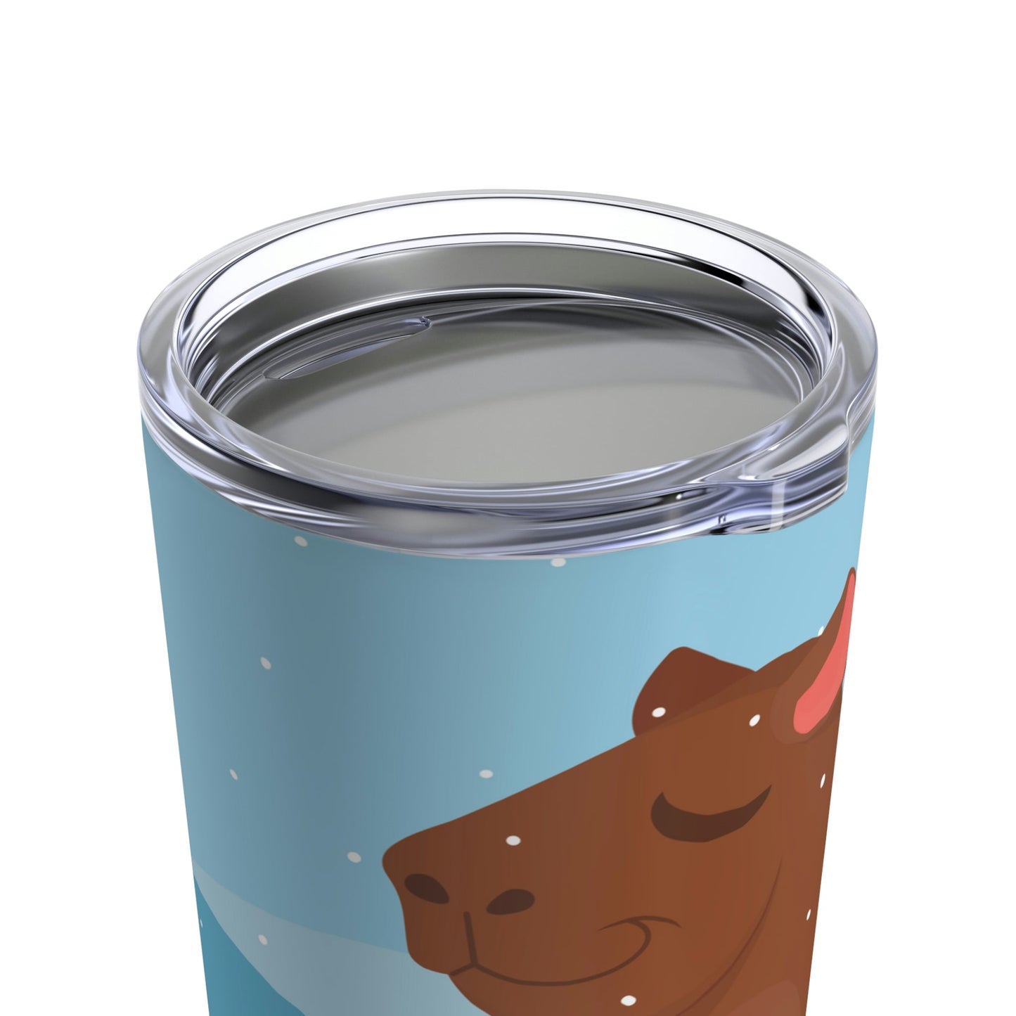 Winter Mountain Capybara Wild Cute Funny Anime Art Cartoon Stainless Steel Hot or Cold Vacuum Tumbler 20oz Ichaku [Perfect Gifts Selection]