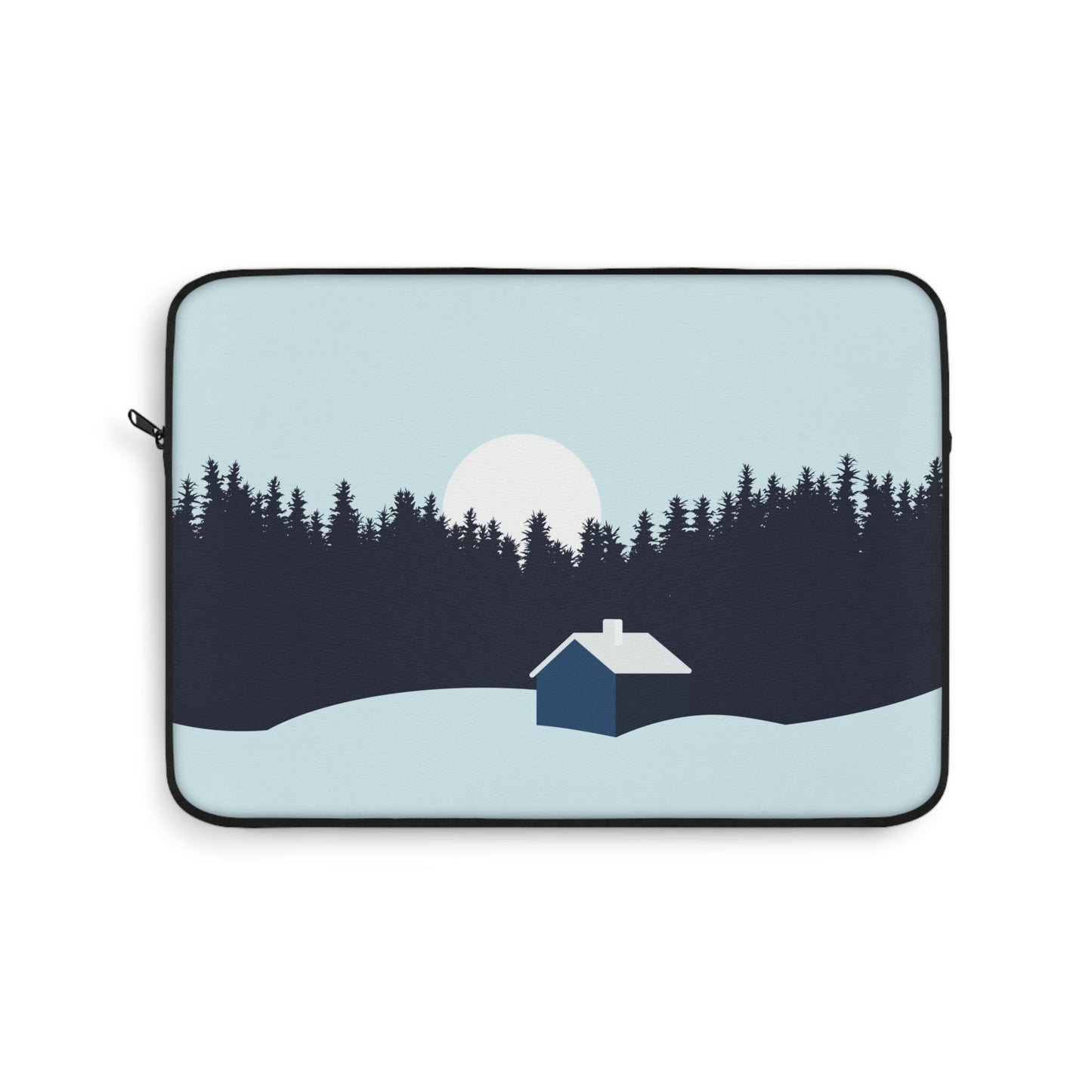 Winter Night Outdoor Minimal Art Laptop Sleeve Ichaku [Perfect Gifts Selection]