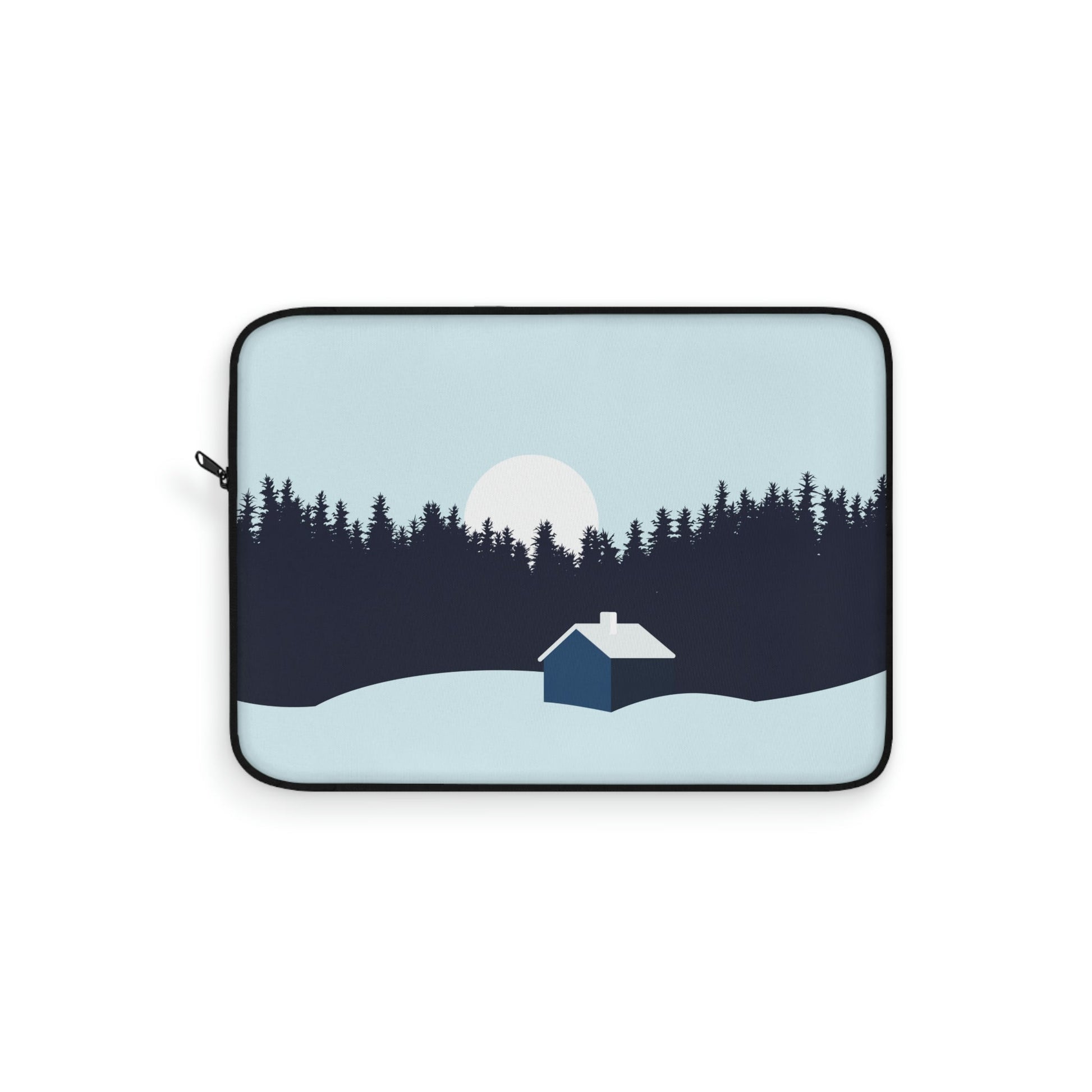 Winter Night Outdoor Minimal Art Laptop Sleeve Ichaku [Perfect Gifts Selection]