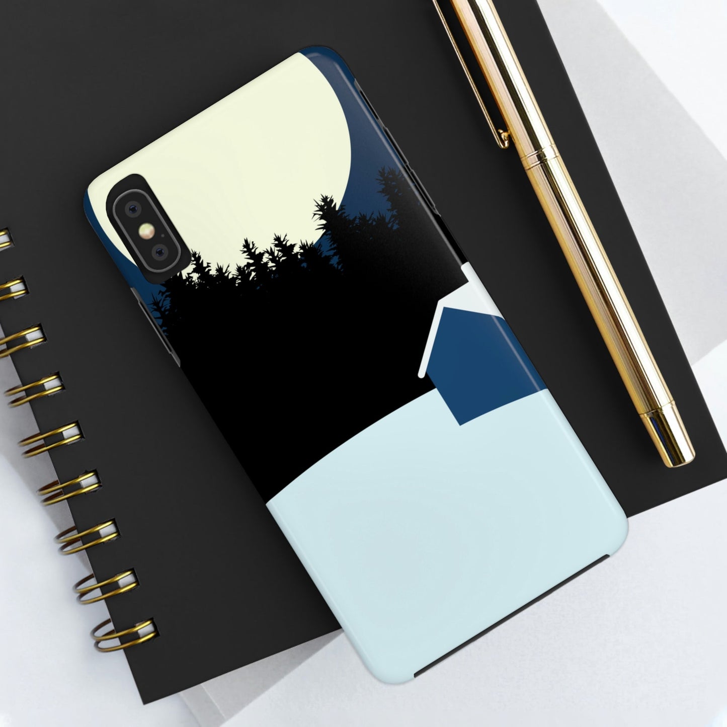 Winter Night Outdoor Minimal Art Tough Phone Cases Case-Mate Ichaku [Perfect Gifts Selection]