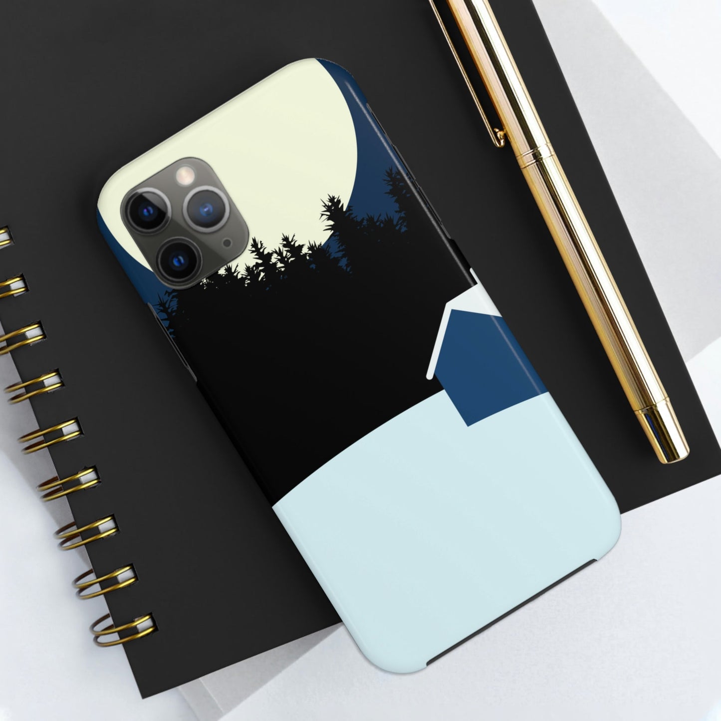 Winter Night Outdoor Minimal Art Tough Phone Cases Case-Mate Ichaku [Perfect Gifts Selection]