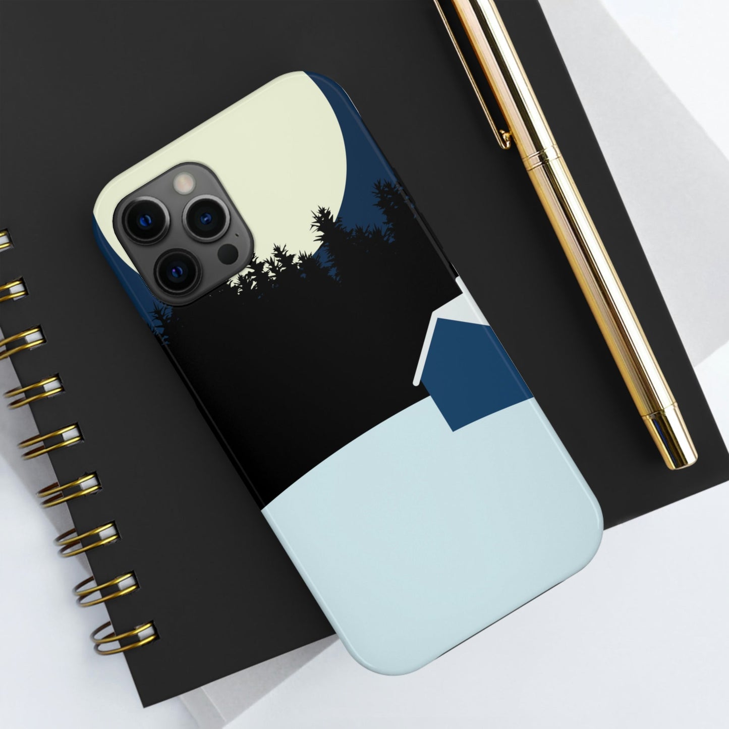 Winter Night Outdoor Minimal Art Tough Phone Cases Case-Mate Ichaku [Perfect Gifts Selection]