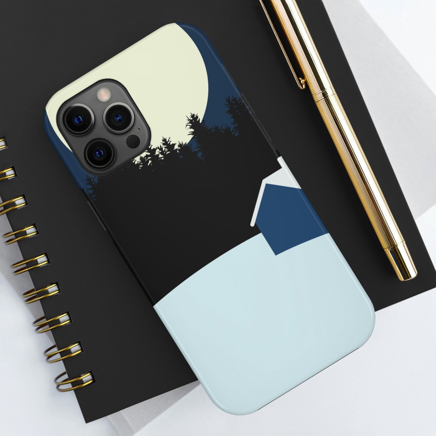 Winter Night Outdoor Minimal Art Tough Phone Cases Case-Mate Ichaku [Perfect Gifts Selection]