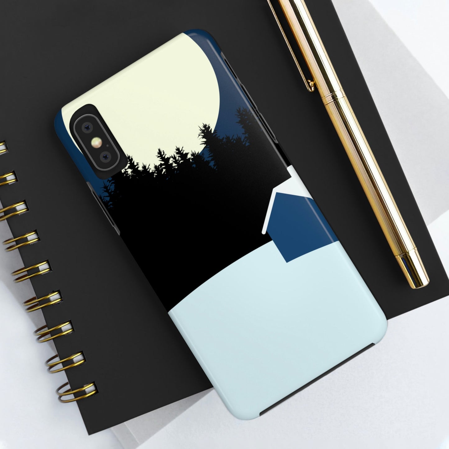 Winter Night Outdoor Minimal Art Tough Phone Cases Case-Mate Ichaku [Perfect Gifts Selection]