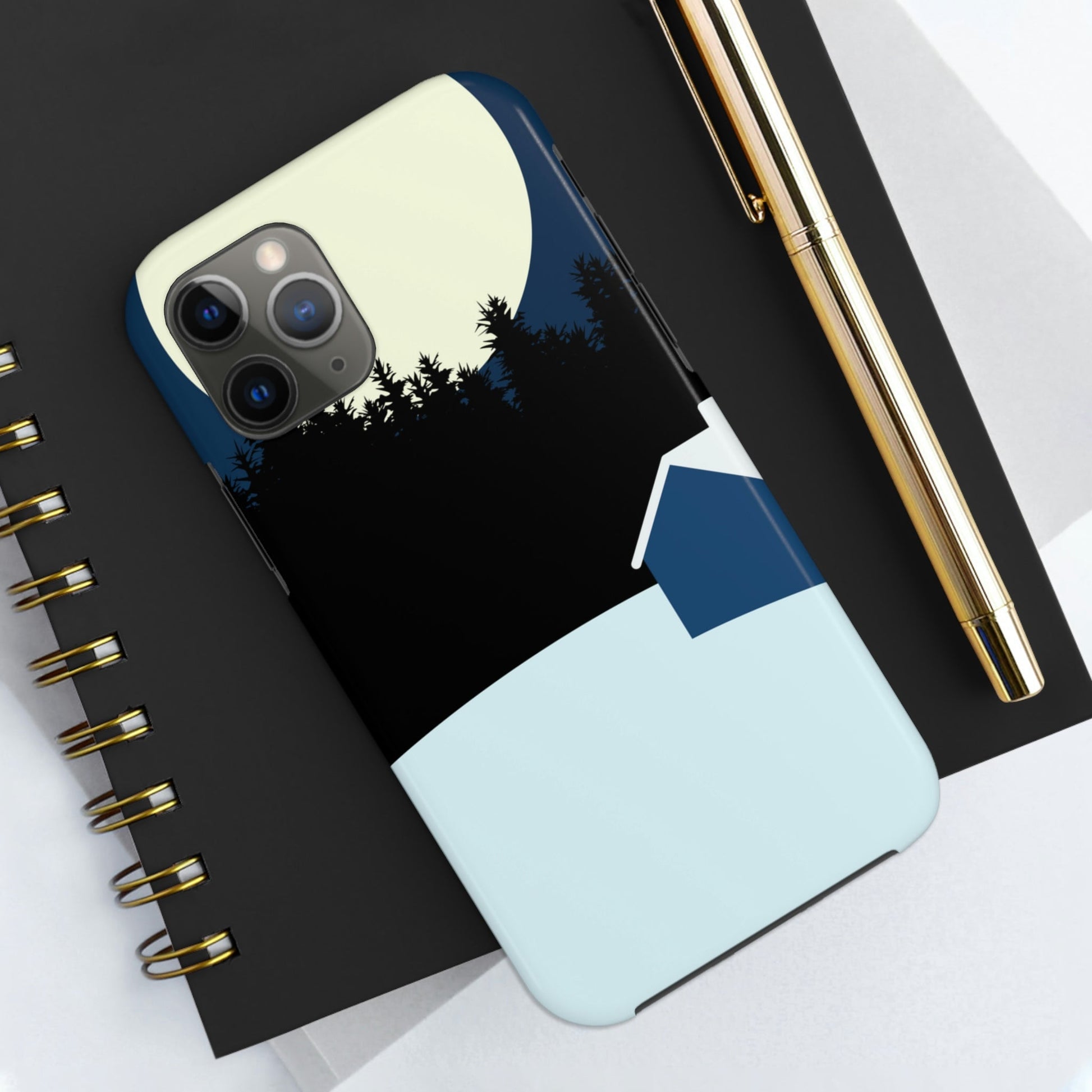 Winter Night Outdoor Minimal Art Tough Phone Cases Case-Mate Ichaku [Perfect Gifts Selection]