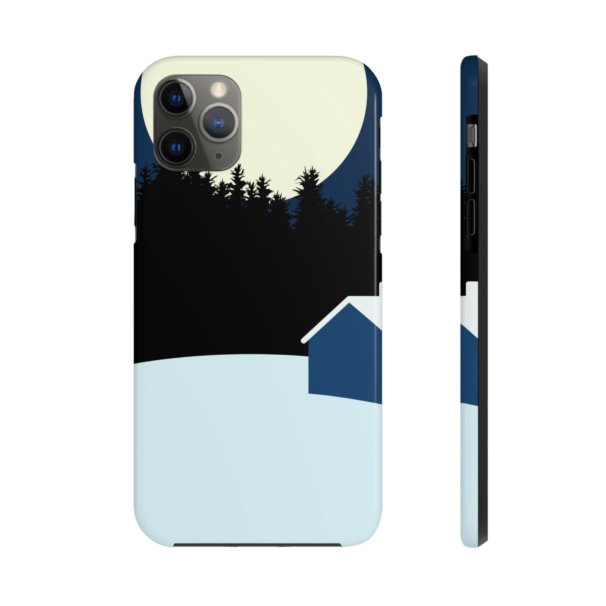 Winter Night Outdoor Minimal Art Tough Phone Cases Case-Mate Ichaku [Perfect Gifts Selection]