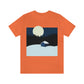 Winter Night Outdoor Minimal Art Unisex Jersey Short Sleeve T-Shirt Ichaku [Perfect Gifts Selection]