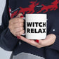 Witch Relax Halloween October TV Series Ceramic Mug 11oz Ichaku [Perfect Gifts Selection]
