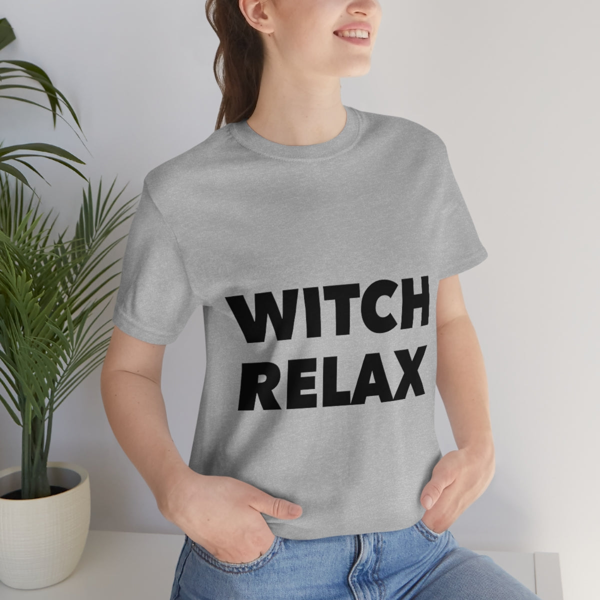 Witch Relax Halloween October TV Series Unisex Jersey Short Sleeve T-Shirt Ichaku [Perfect Gifts Selection]