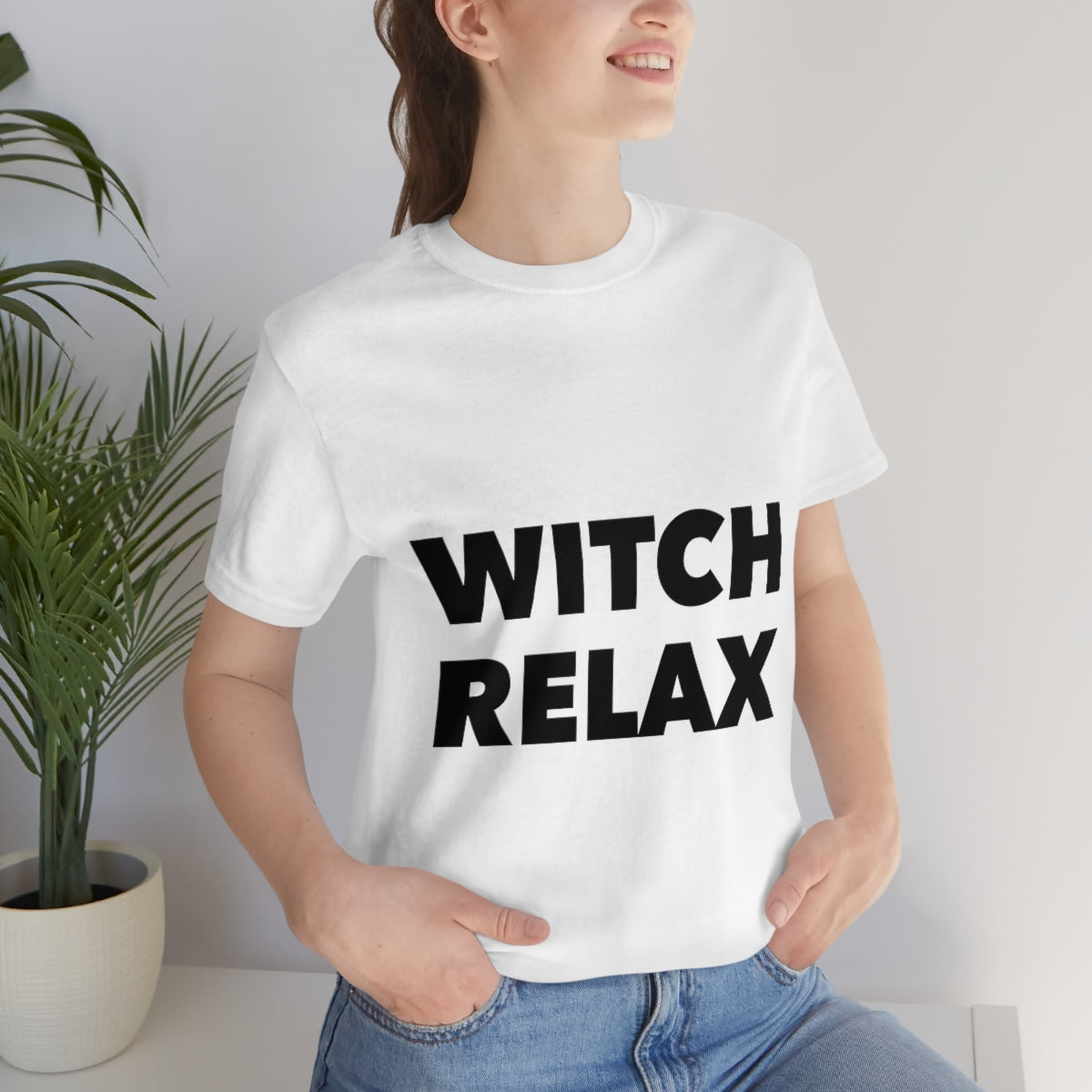 Witch Relax Halloween October TV Series Unisex Jersey Short Sleeve T-Shirt Ichaku [Perfect Gifts Selection]