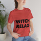 Witch Relax Halloween October TV Series Unisex Jersey Short Sleeve T-Shirt Ichaku [Perfect Gifts Selection]