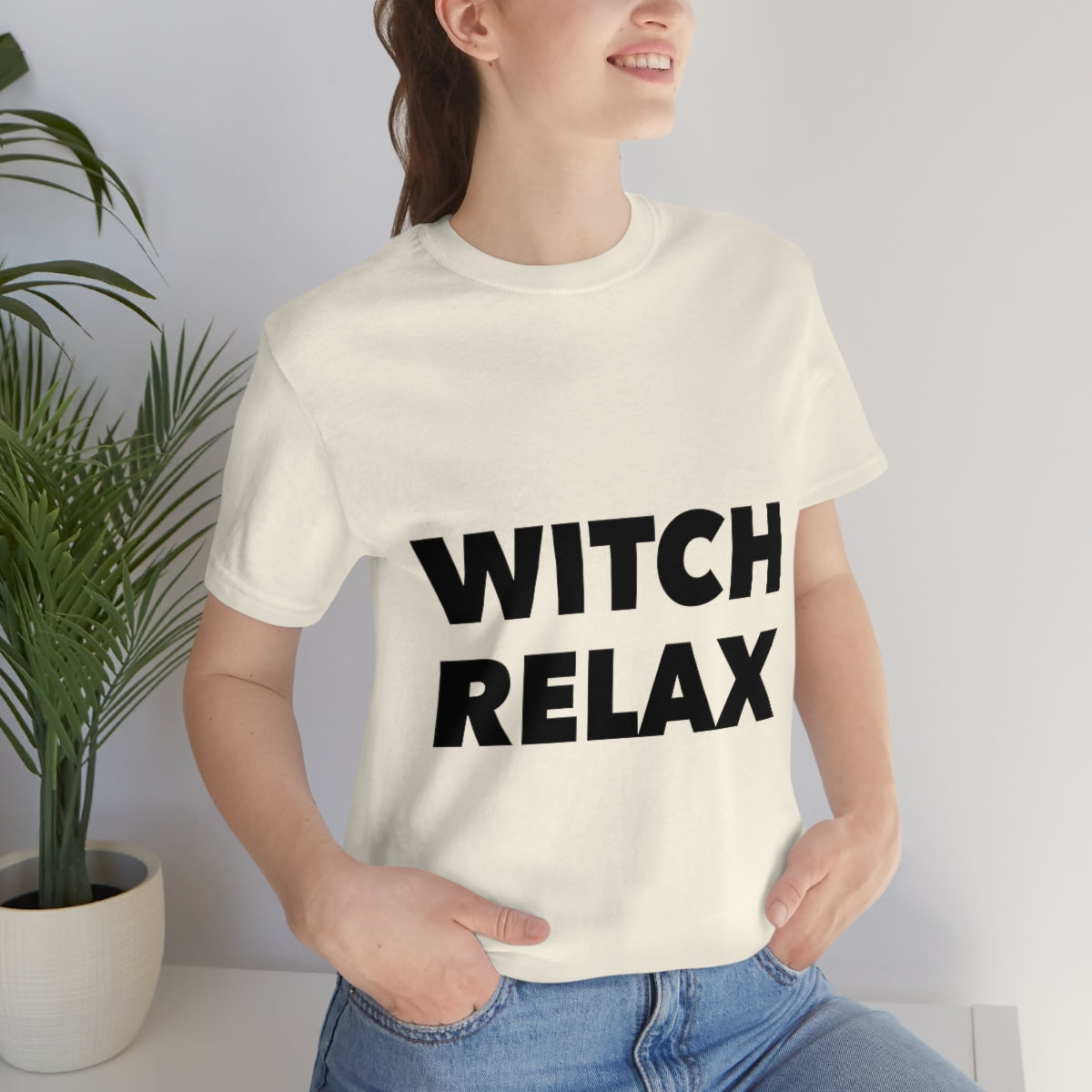 Witch Relax Halloween October TV Series Unisex Jersey Short Sleeve T-Shirt Ichaku [Perfect Gifts Selection]