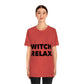 Witch Relax Halloween October TV Series Unisex Jersey Short Sleeve T-Shirt Ichaku [Perfect Gifts Selection]