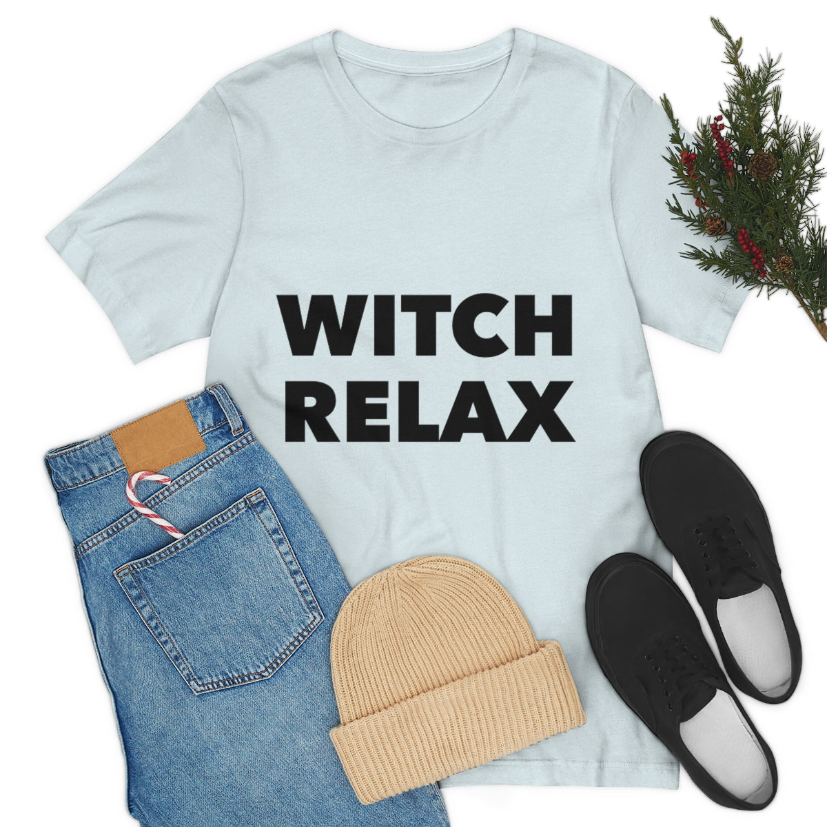 Witch Relax Halloween October TV Series Unisex Jersey Short Sleeve T-Shirt Ichaku [Perfect Gifts Selection]