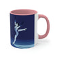 Woman Figure Skating Performance Minimal Sport Lovers Aesthetic Art  Classic Accent Coffee Mug 11oz Ichaku [Perfect Gifts Selection]