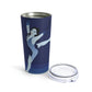 Woman Figure Skating Performance Minimal Sport Lovers Aesthetic Art Stainless Steel Hot or Cold Vacuum Tumbler 20oz Ichaku [Perfect Gifts Selection]