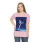 Woman Figure Skating Performance Minimal Sport Lovers Aesthetic Art  Unisex Jersey Short Sleeve T-Shirt Ichaku [Perfect Gifts Selection]