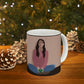 Woman Meditation Gratitude Find Inner Peace Ceramic Mug 11oz Ichaku [Perfect Gifts Selection]