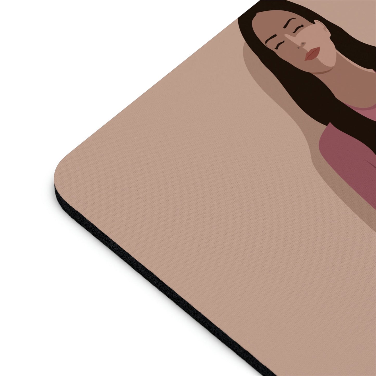 Woman Meditation Gratitude Find Inner Peace Ergonomic Non-slip Creative Design Mouse Pad Ichaku [Perfect Gifts Selection]