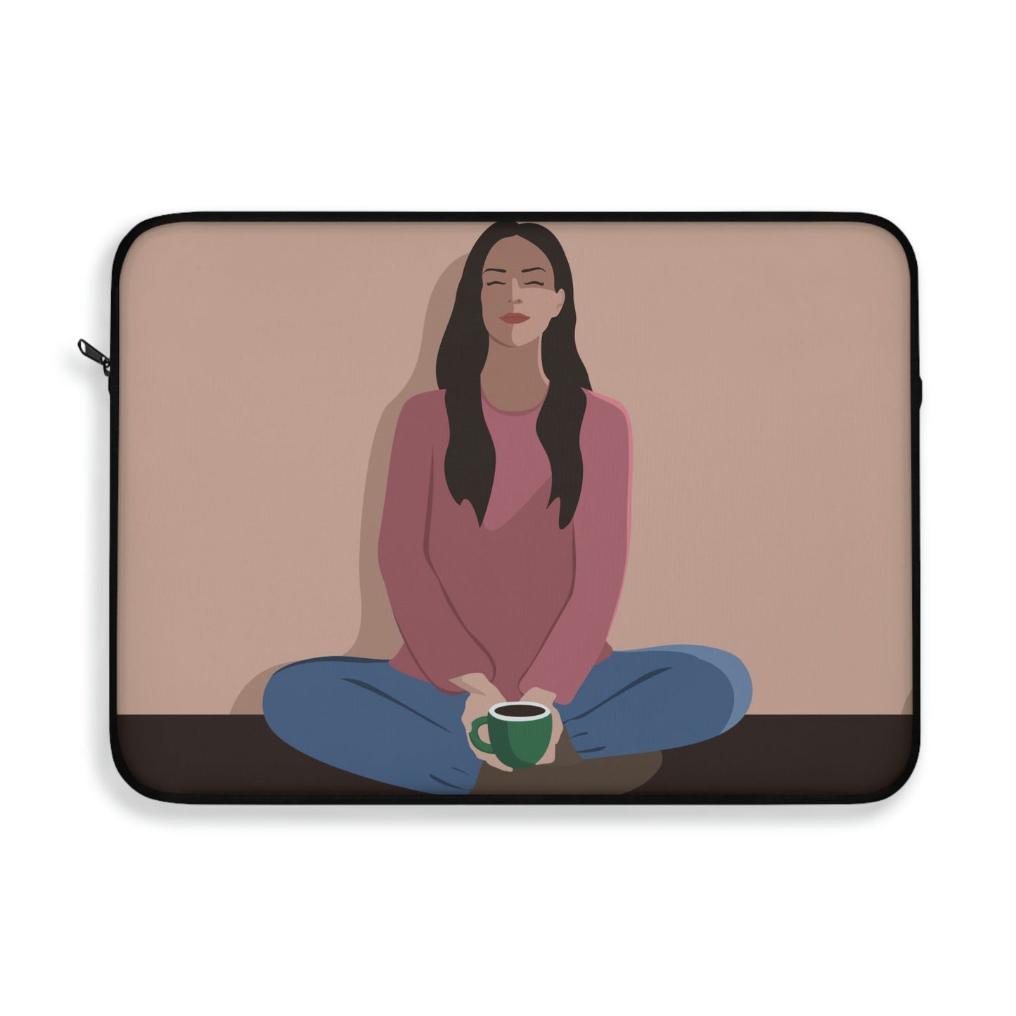Woman Meditation Gratitude Find Inner Peace Graphic Laptop Sleeve Ichaku [Perfect Gifts Selection]