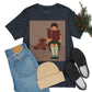 Woman Reading Book with Bear Cozy Cute Art Unisex Jersey Short Sleeve T-Shirt Ichaku [Perfect Gifts Selection]