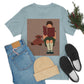 Woman Reading Book with Bear Cozy Cute Art Unisex Jersey Short Sleeve T-Shirt Ichaku [Perfect Gifts Selection]