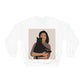 Woman with Black Cat Mininal Aesthetic Art Unisex Heavy Blend™ Crewneck Sweatshirt Ichaku [Perfect Gifts Selection]