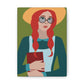 Woman with Book Artisan with Hat and Red Hair Aesthetic Classic Art Canvas Gallery Wraps Ichaku [Perfect Gifts Selection]