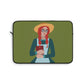 Woman with Book Artisan with Hat and Red Hair Aesthetic Classic Art Fairy Tale Laptop Sleeve Ichaku [Perfect Gifts Selection]