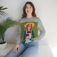 Woman with Book Artisan with Hat and Red Hair Aesthetic Classic Art Fairy Tale Unisex Heavy Blend™ Crewneck Sweatshirt Ichaku [Perfect Gifts Selection]