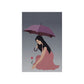 Woman with Umbrella Cartoon Art Walking in the Rain Graphic Premium Matte Vertical Posters Ichaku [Perfect Gifts Selection]