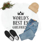 Worlds Best Ex Girlfriend Anti Valentine Day Black Text Unisex Heavy Blend™ Crewneck Sweatshirt Ichaku [Perfect Gifts Selection]