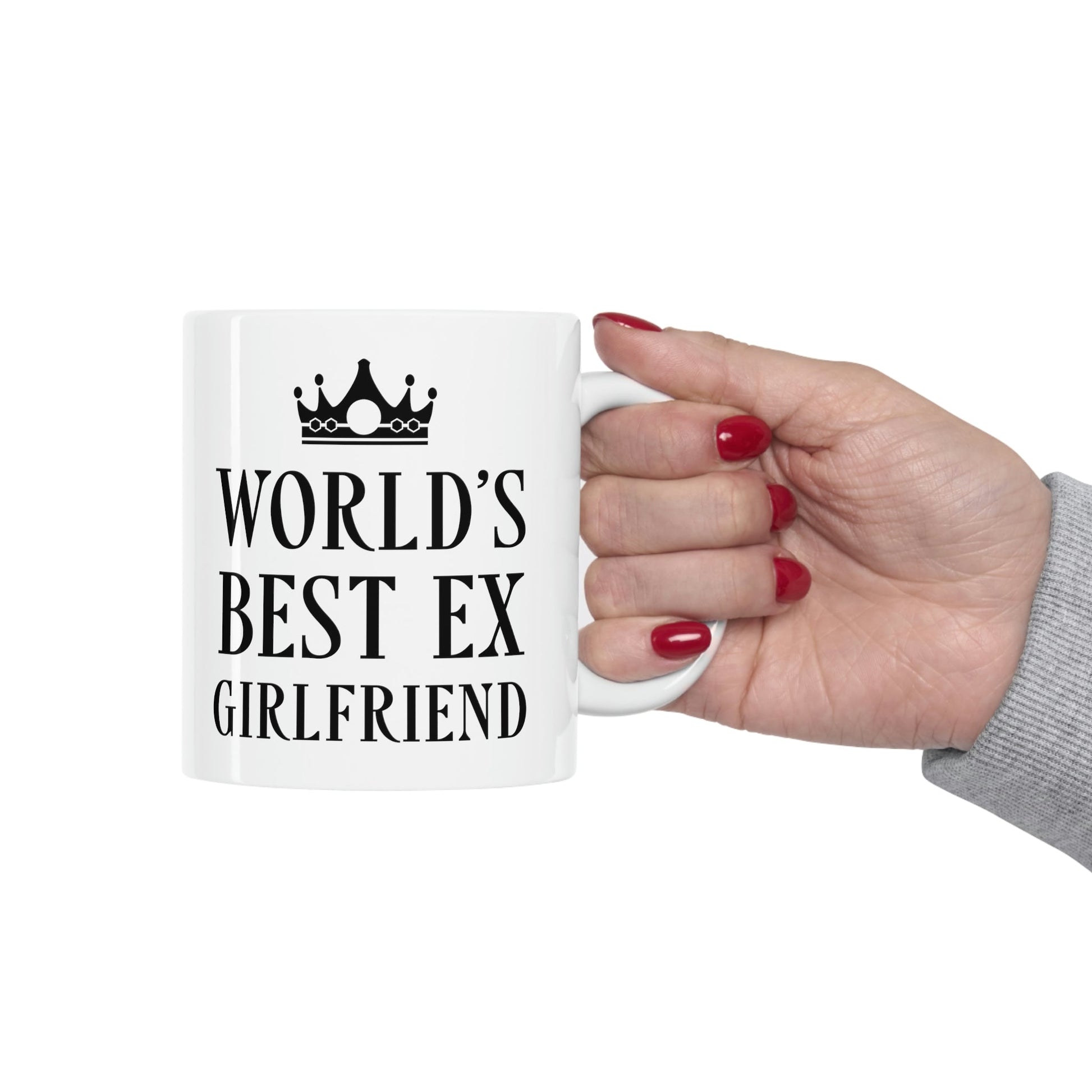 Worlds Best Ex Girlfriend Anti Valentine Day Ceramic Mug 11oz Ichaku [Perfect Gifts Selection]