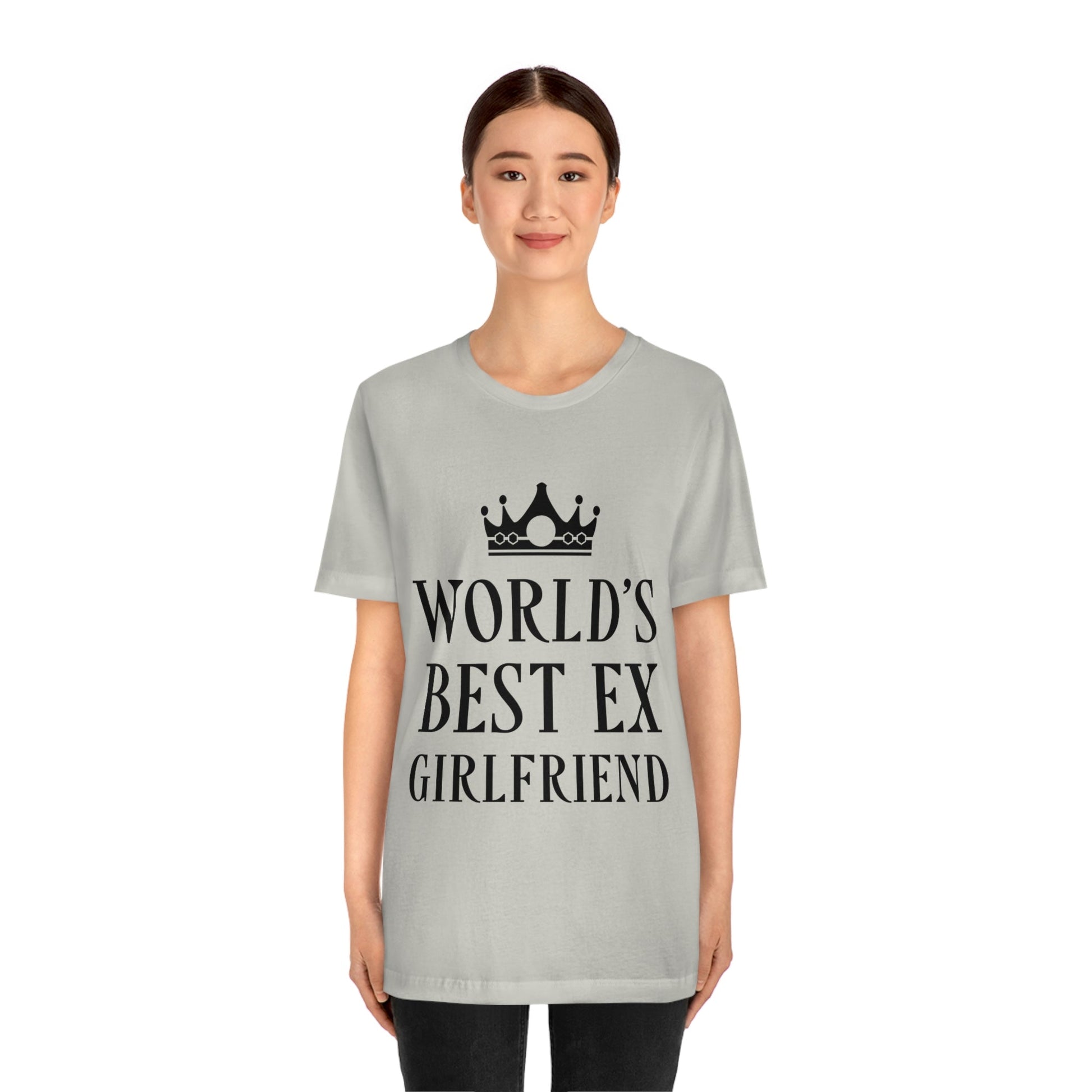 Worlds Best Ex Girlfriend Anti Valentine Day Unisex Jersey Short Sleeve T-Shirt Ichaku [Perfect Gifts Selection]