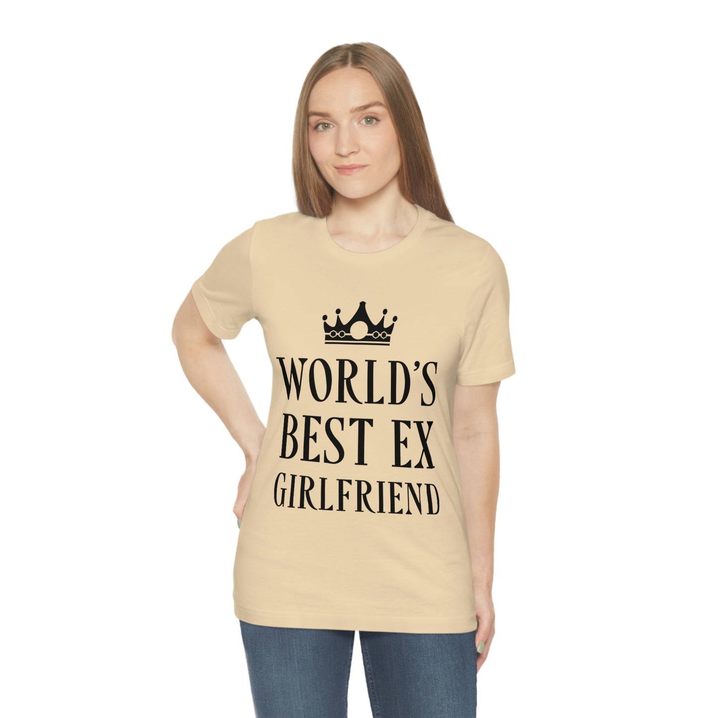 Worlds Best Ex Girlfriend Anti Valentine Day Unisex Jersey Short Sleeve T-Shirt Ichaku [Perfect Gifts Selection]