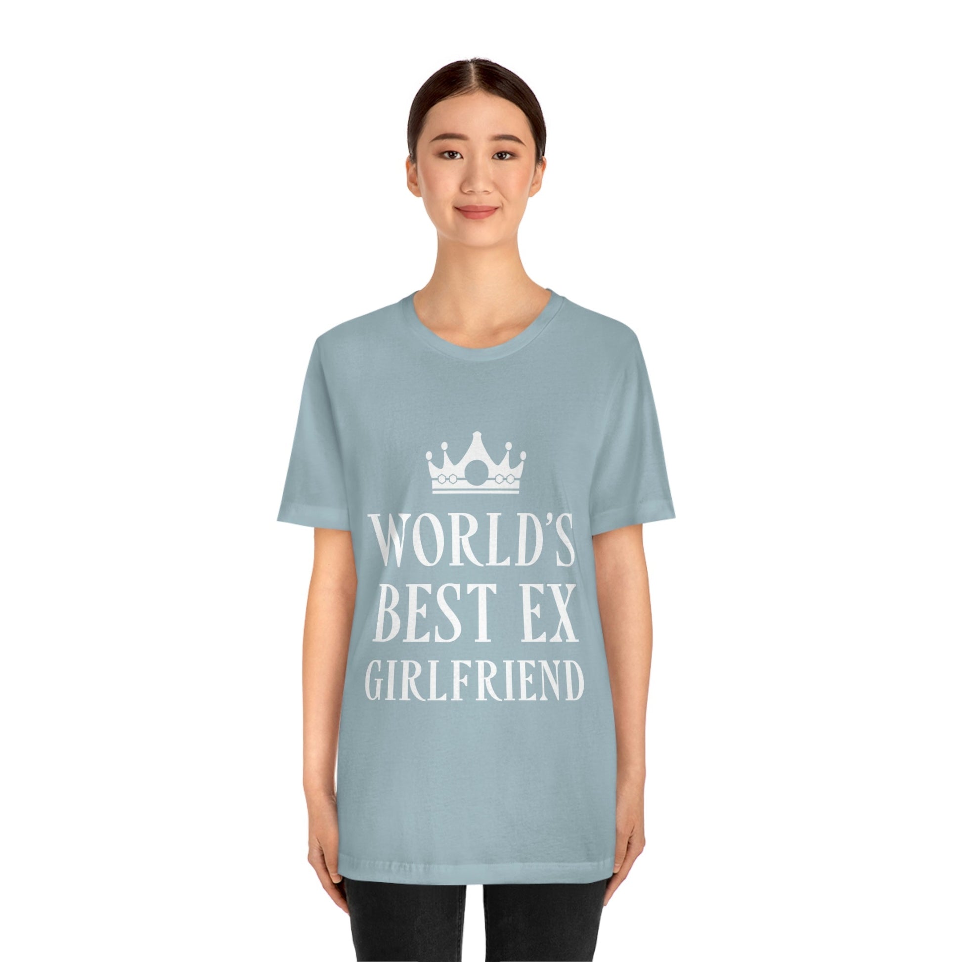 Worlds Best Ex Girlfriend Anti Valentine Day Unisex Jersey Short Sleeve T-Shirt Ichaku [Perfect Gifts Selection]