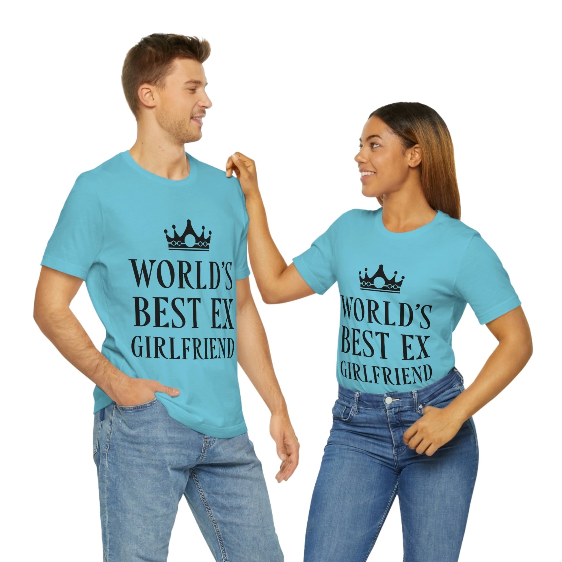 Worlds Best Ex Girlfriend Anti Valentine Day Unisex Jersey Short Sleeve T-Shirt Ichaku [Perfect Gifts Selection]