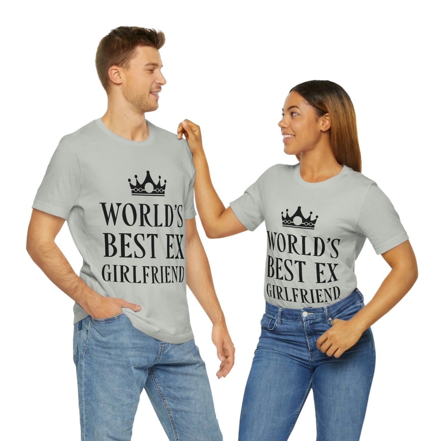 Worlds Best Ex Girlfriend Anti Valentine Day Unisex Jersey Short Sleeve T-Shirt Ichaku [Perfect Gifts Selection]