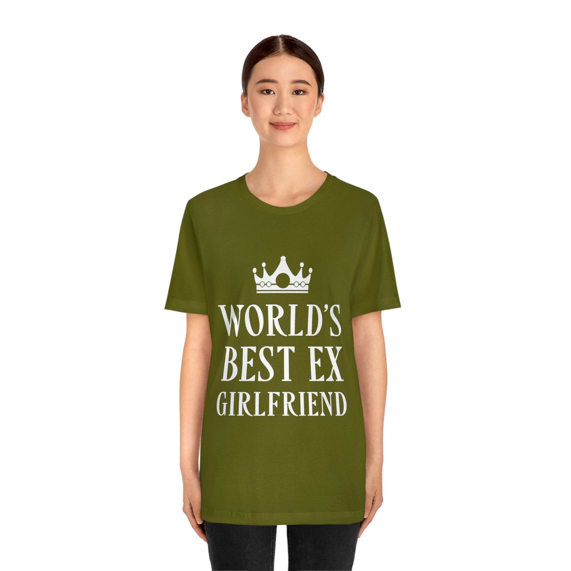 Worlds Best Ex Girlfriend Anti Valentine Day Unisex Jersey Short Sleeve T-Shirt Ichaku [Perfect Gifts Selection]