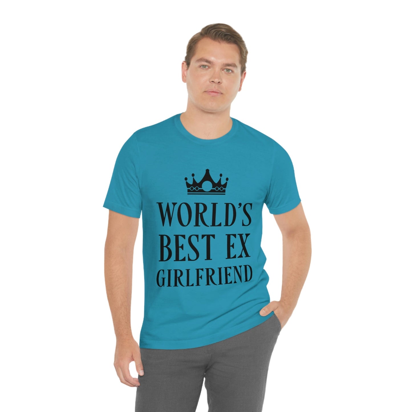 Worlds Best Ex Girlfriend Anti Valentine Day Unisex Jersey Short Sleeve T-Shirt Ichaku [Perfect Gifts Selection]