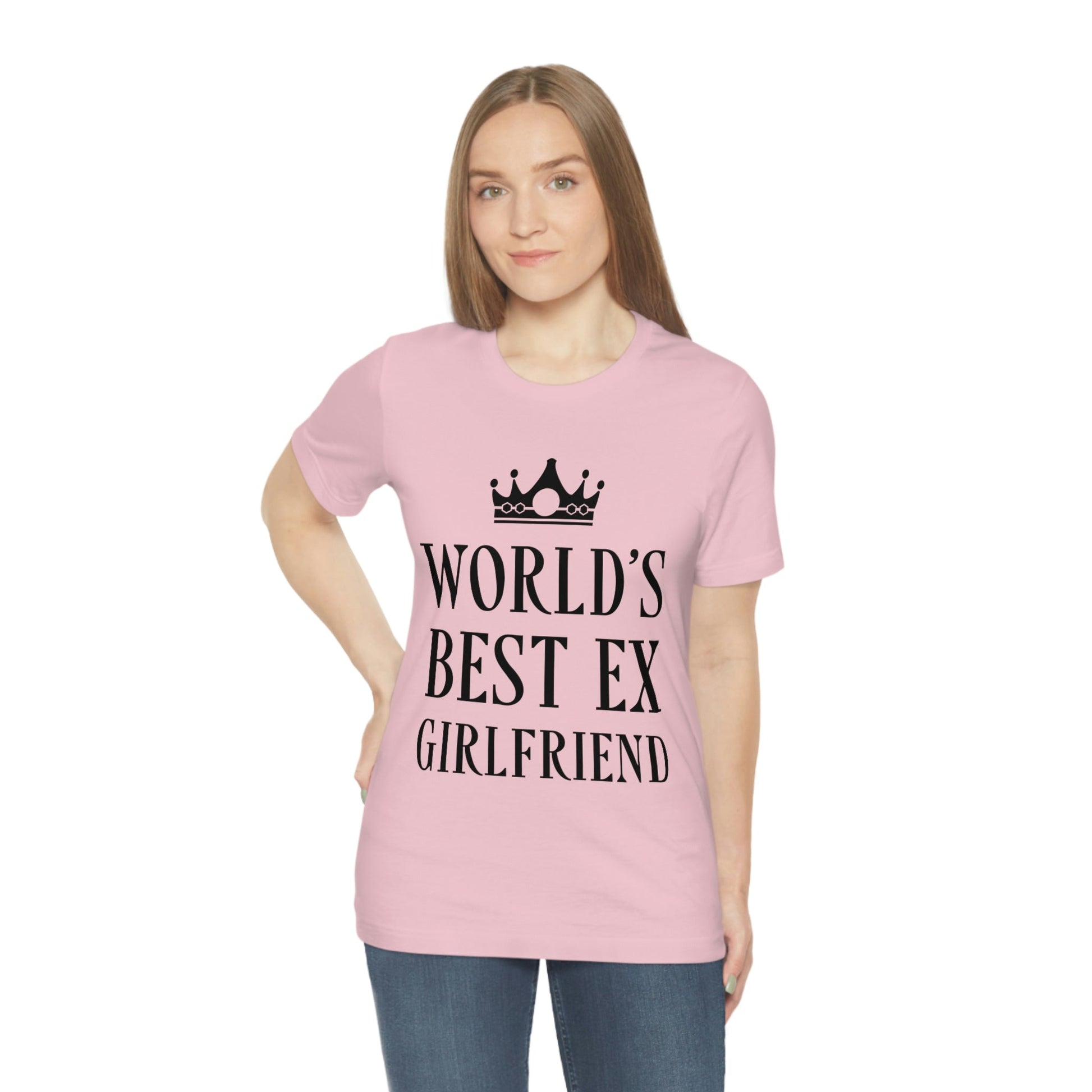 Worlds Best Ex Girlfriend Anti Valentine Day Unisex Jersey Short Sleeve T-Shirt Ichaku [Perfect Gifts Selection]