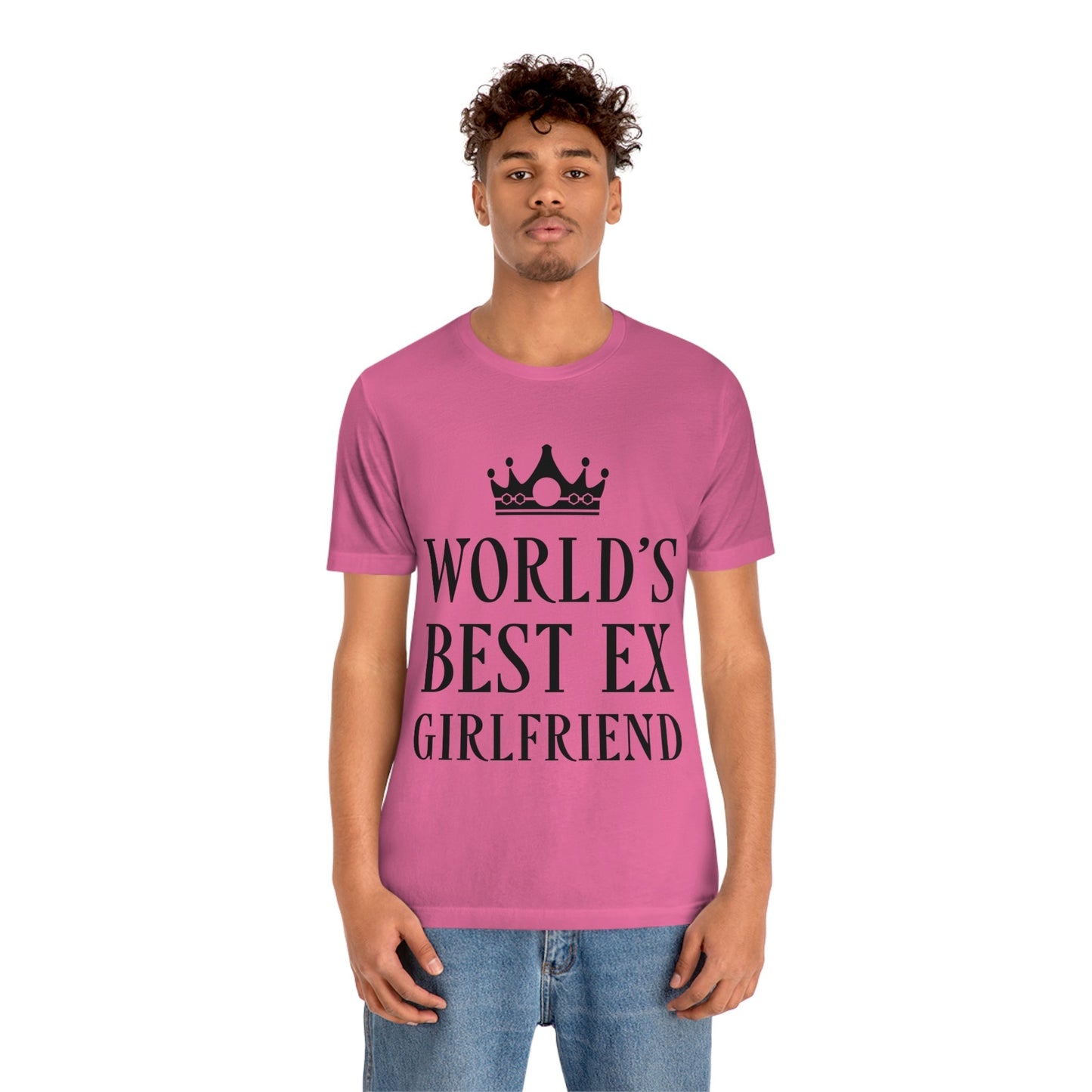 Worlds Best Ex Girlfriend Anti Valentine Day Unisex Jersey Short Sleeve T-Shirt Ichaku [Perfect Gifts Selection]